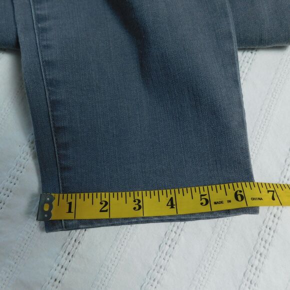 Martha Stewart Jeans Womens 16 Gray Patchwork 5 Pocket Ankle Jeans A301087 EUC - Picture 10 of 13